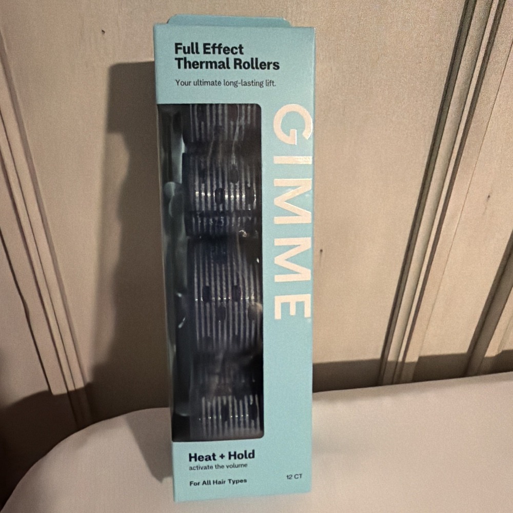 Gimme Beauty Thermal Rollers 12 Count Hair Styling Tools Heat + Hold Full Effect